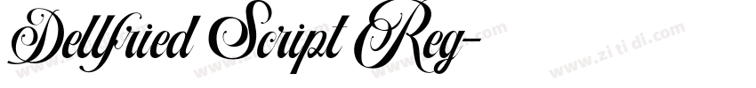 Dellfried Script Reg字体转换